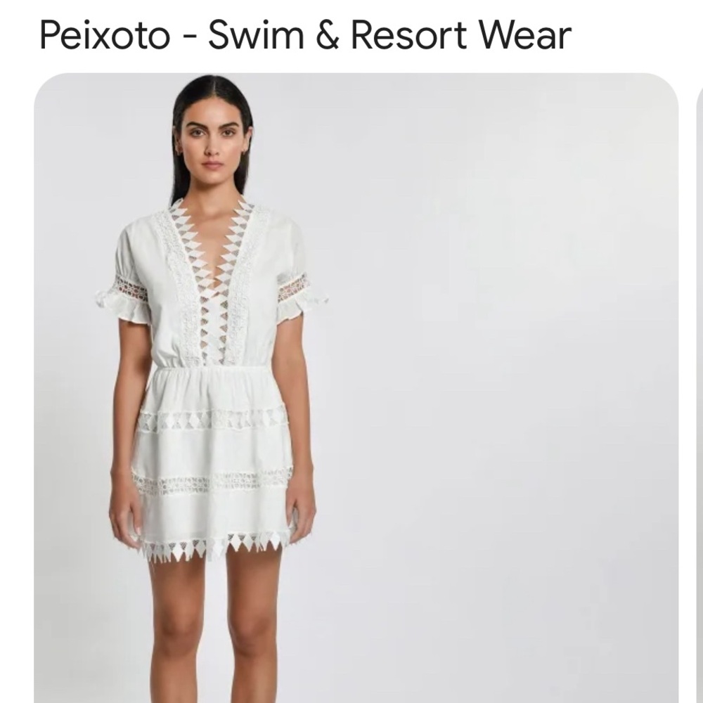 Peixoto White Swim Cover-Up